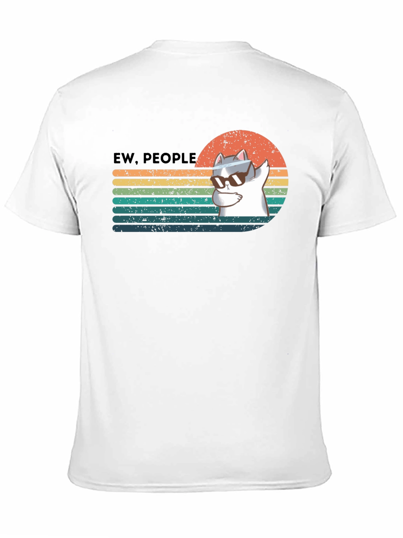 Ew People Cat Dabbing Graphic T-Shirt