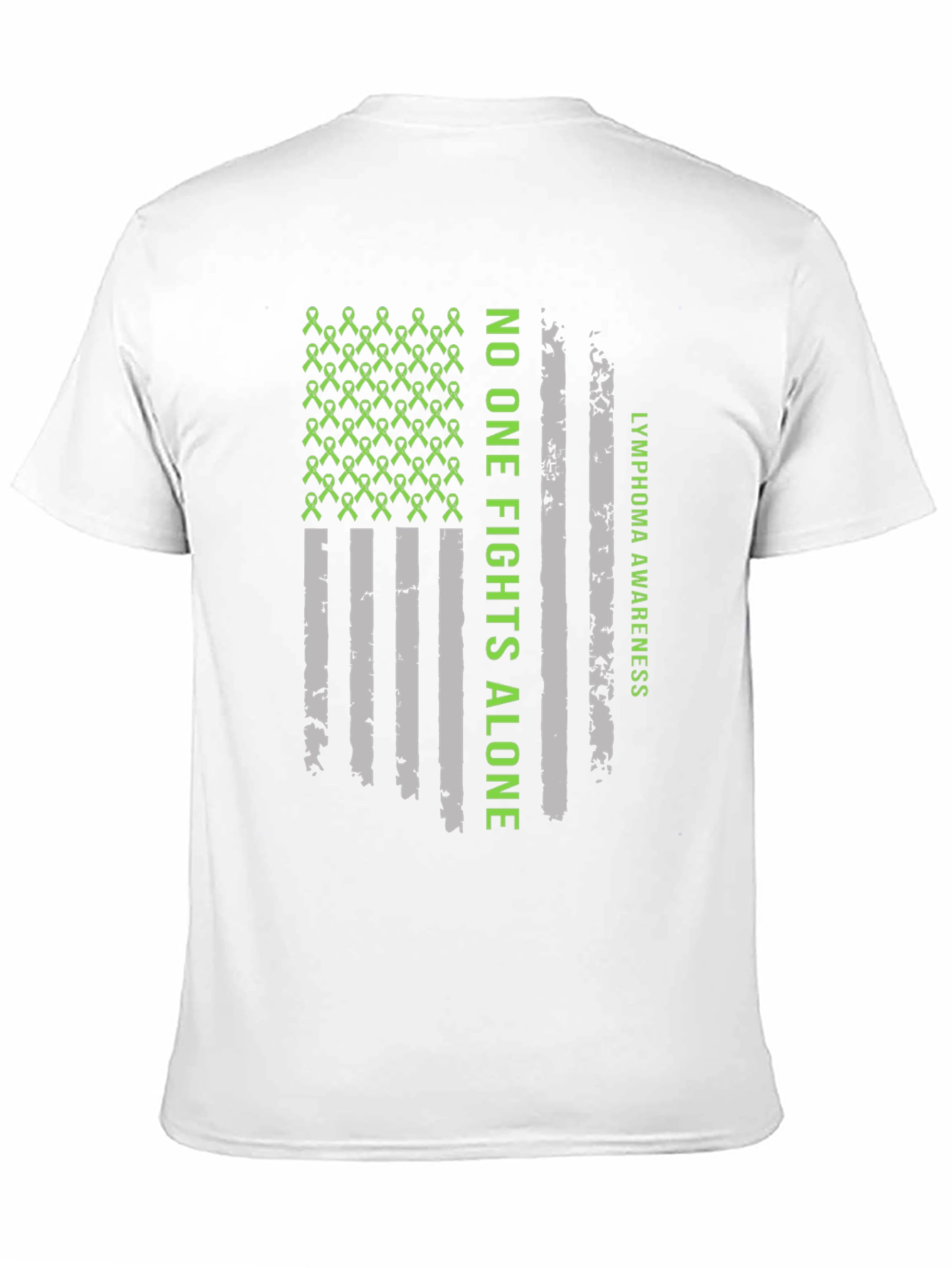 Lymphoma Awareness T-Shirt - No One Fights Alone
