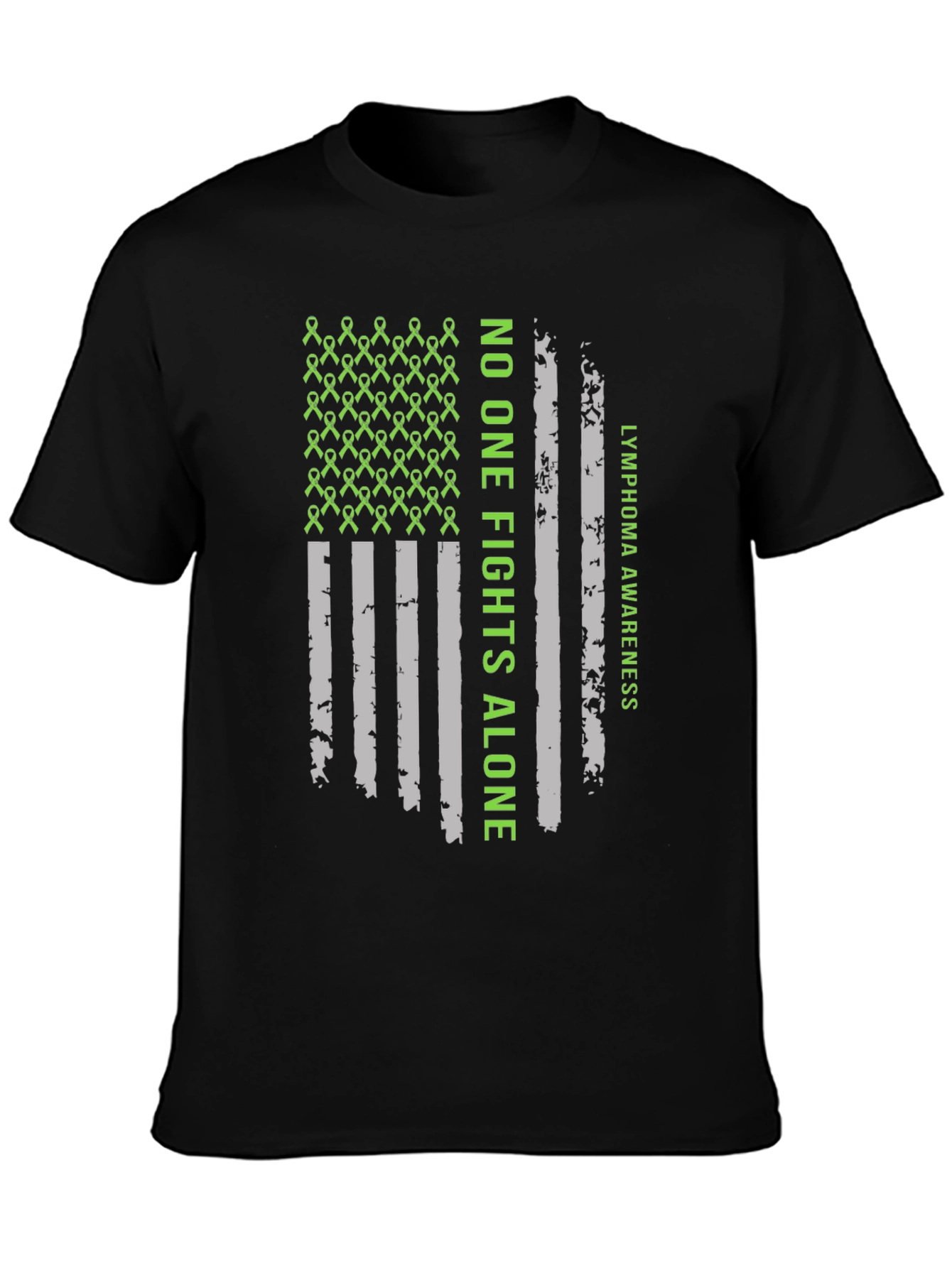 Lymphoma Awareness T-Shirt - No One Fights Alone