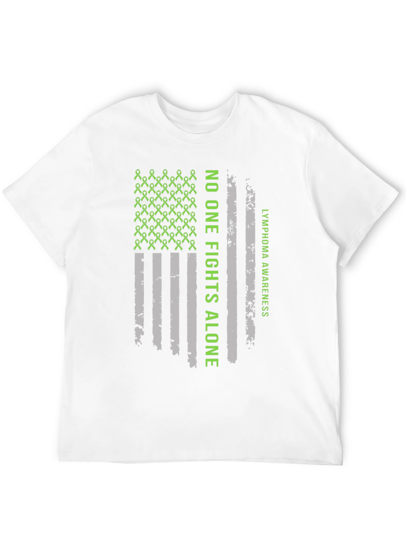Lymphoma Awareness T-Shirt - No One Fights Alone