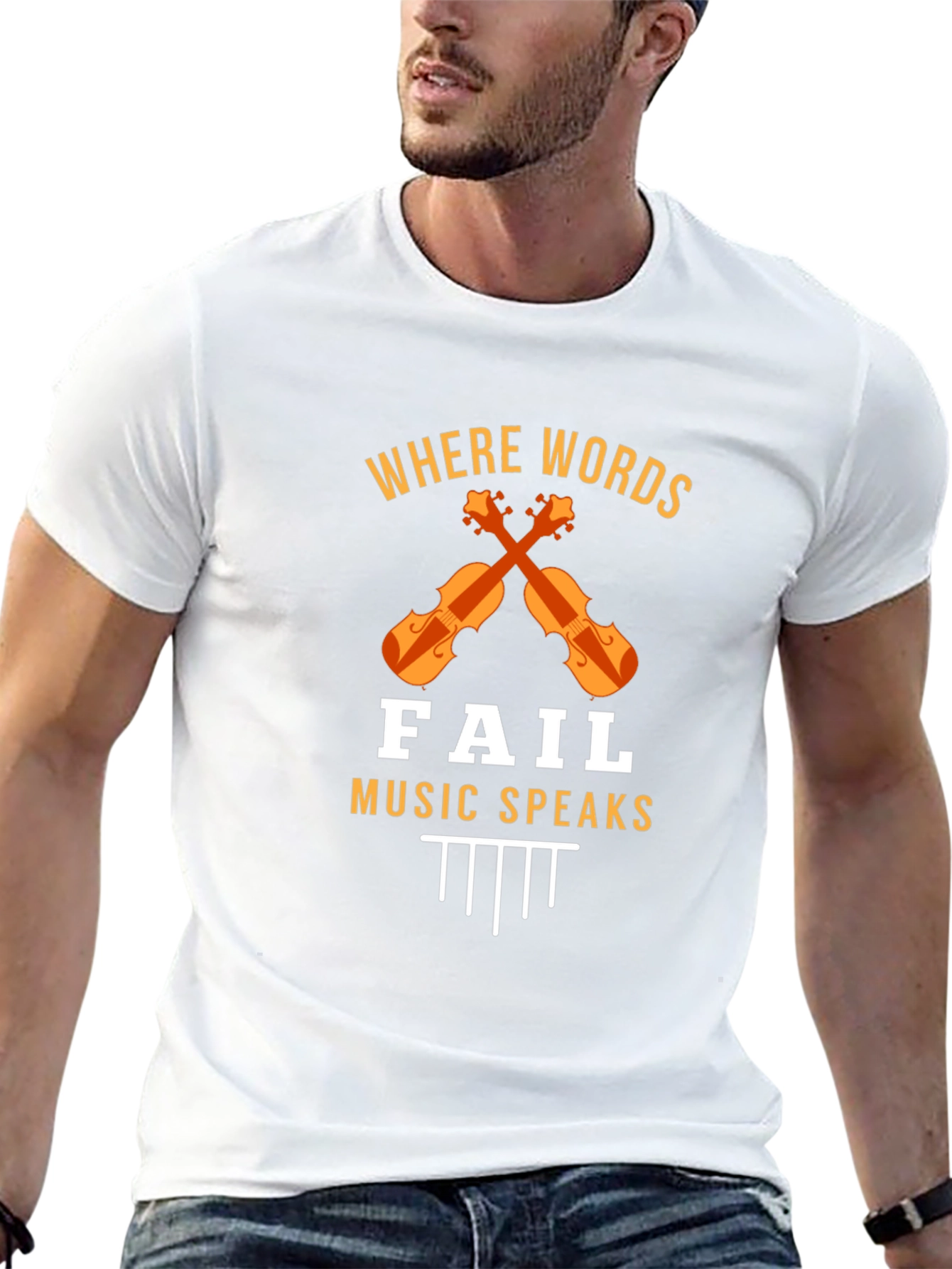 Where Words Fail Music Speaks T-Shirt