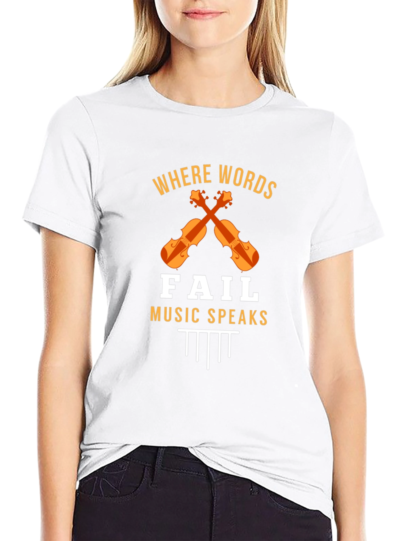 Where Words Fail Music Speaks T-Shirt