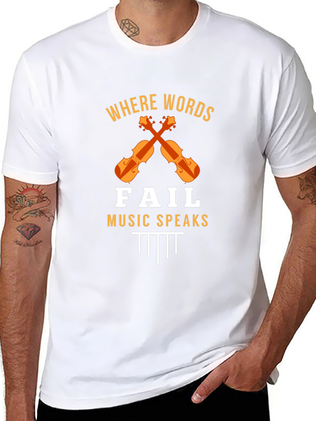 Where Words Fail Music Speaks T-Shirt