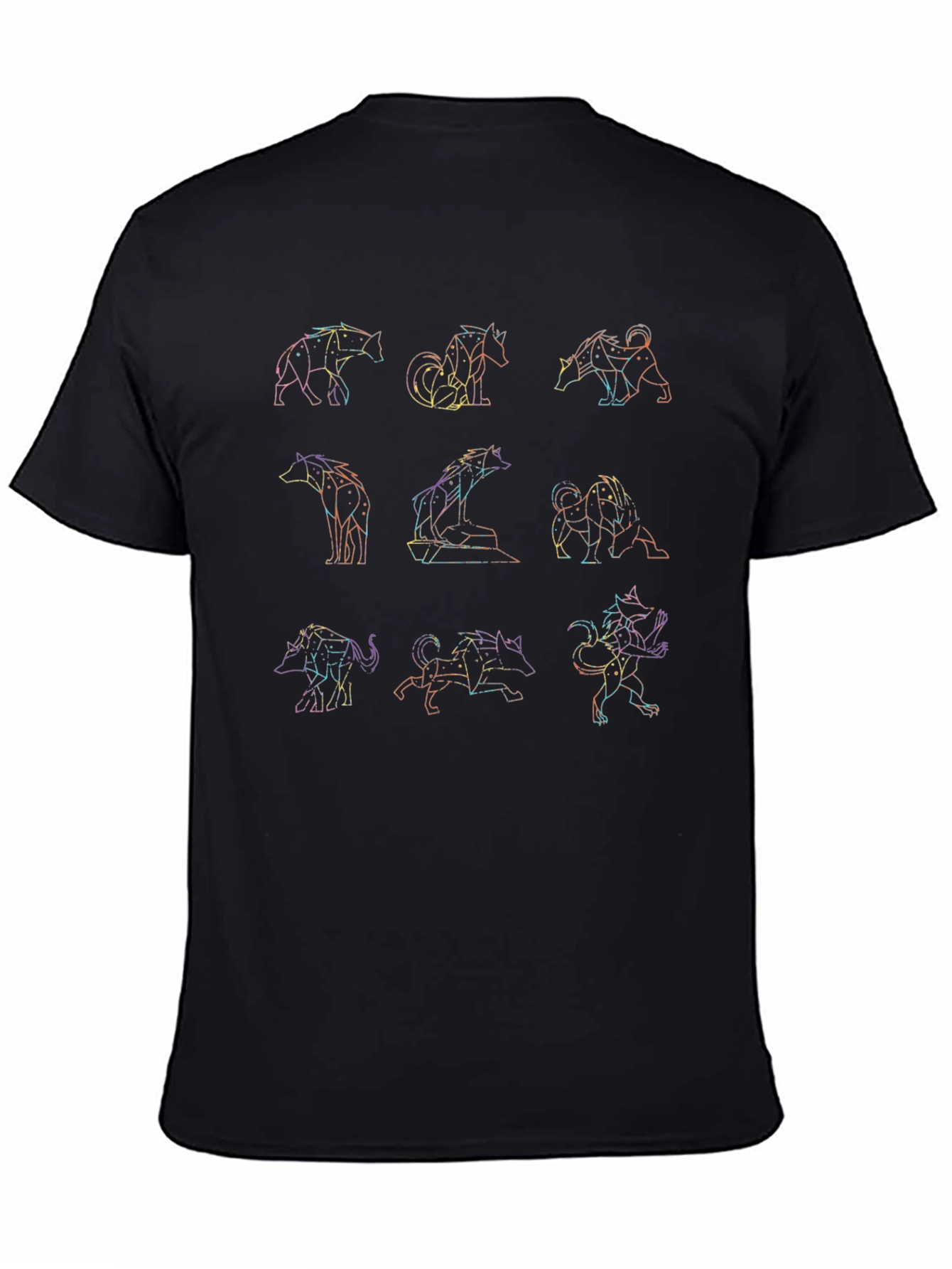 Geometric Constellation Dog T-Shirt - Modern Graphic Tee
