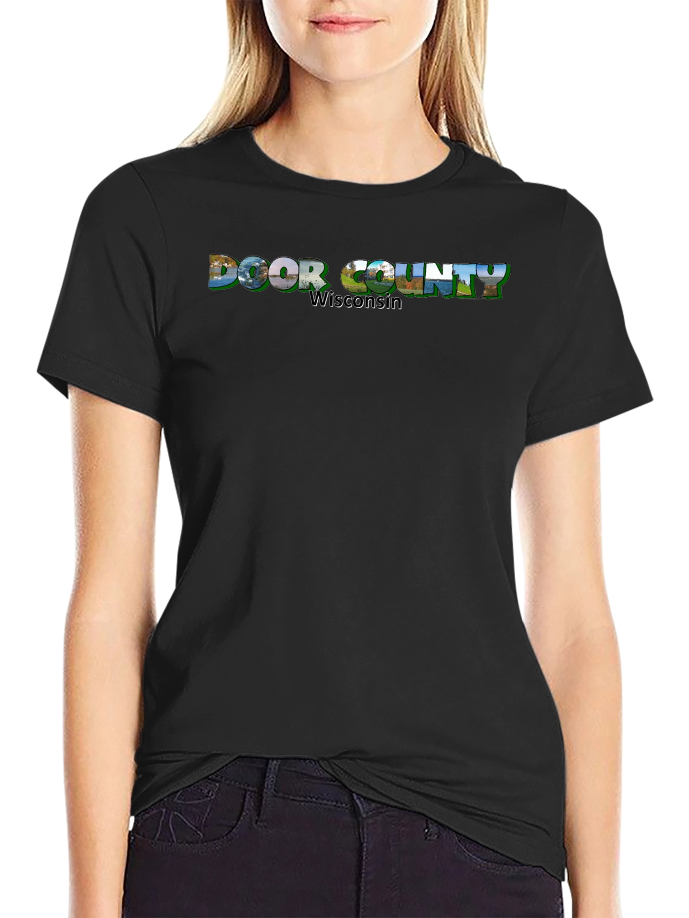 Door County Wisconsin Scenic Graphic T-Shirt