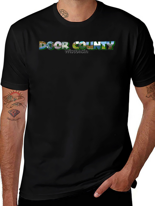 Door County Wisconsin Scenic Graphic T-Shirt
