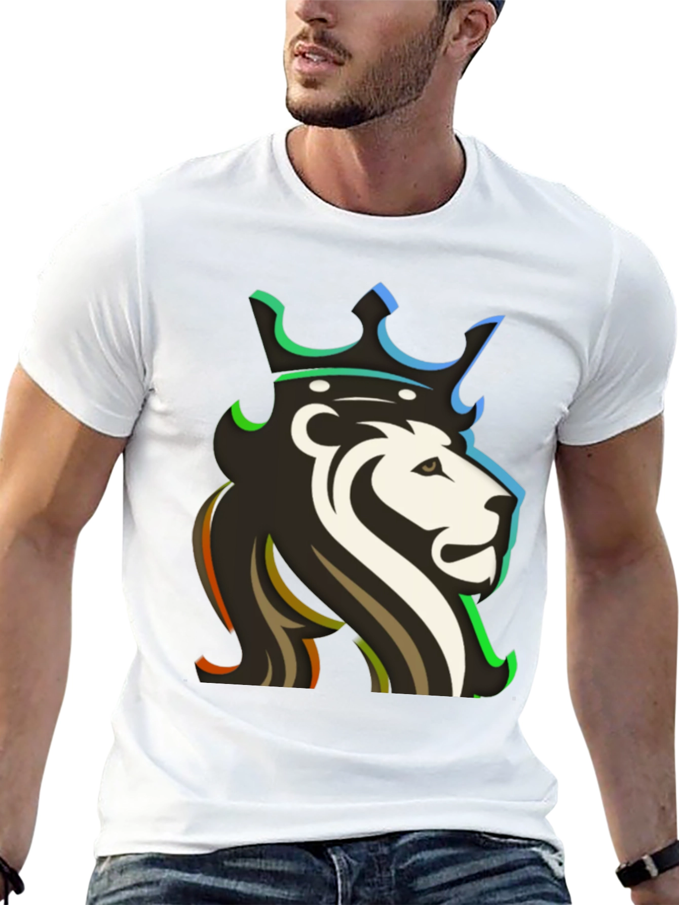 Lion King Graphic T-Shirt - Cool Crown Design