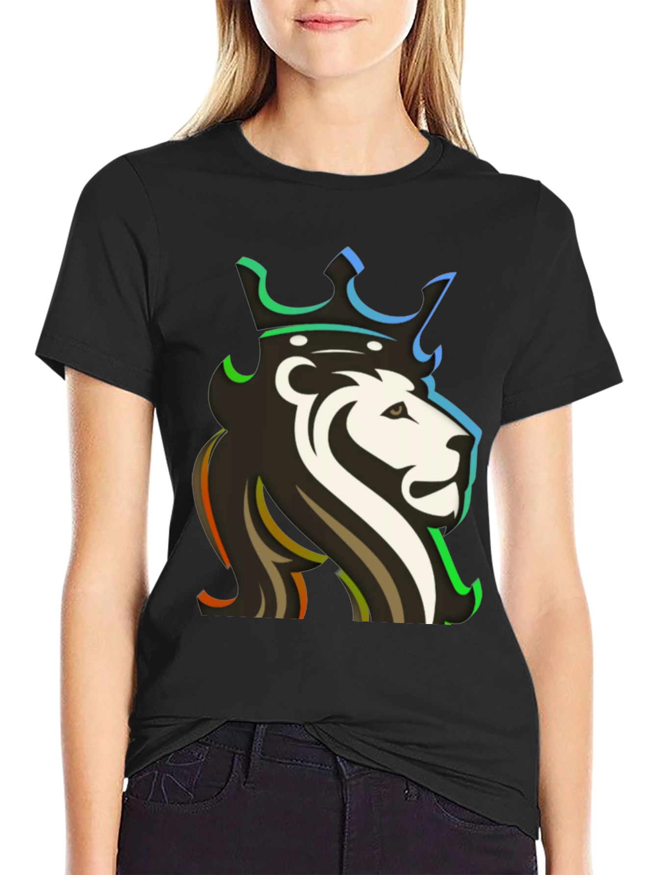 Lion King Graphic T-Shirt - Cool Crown Design