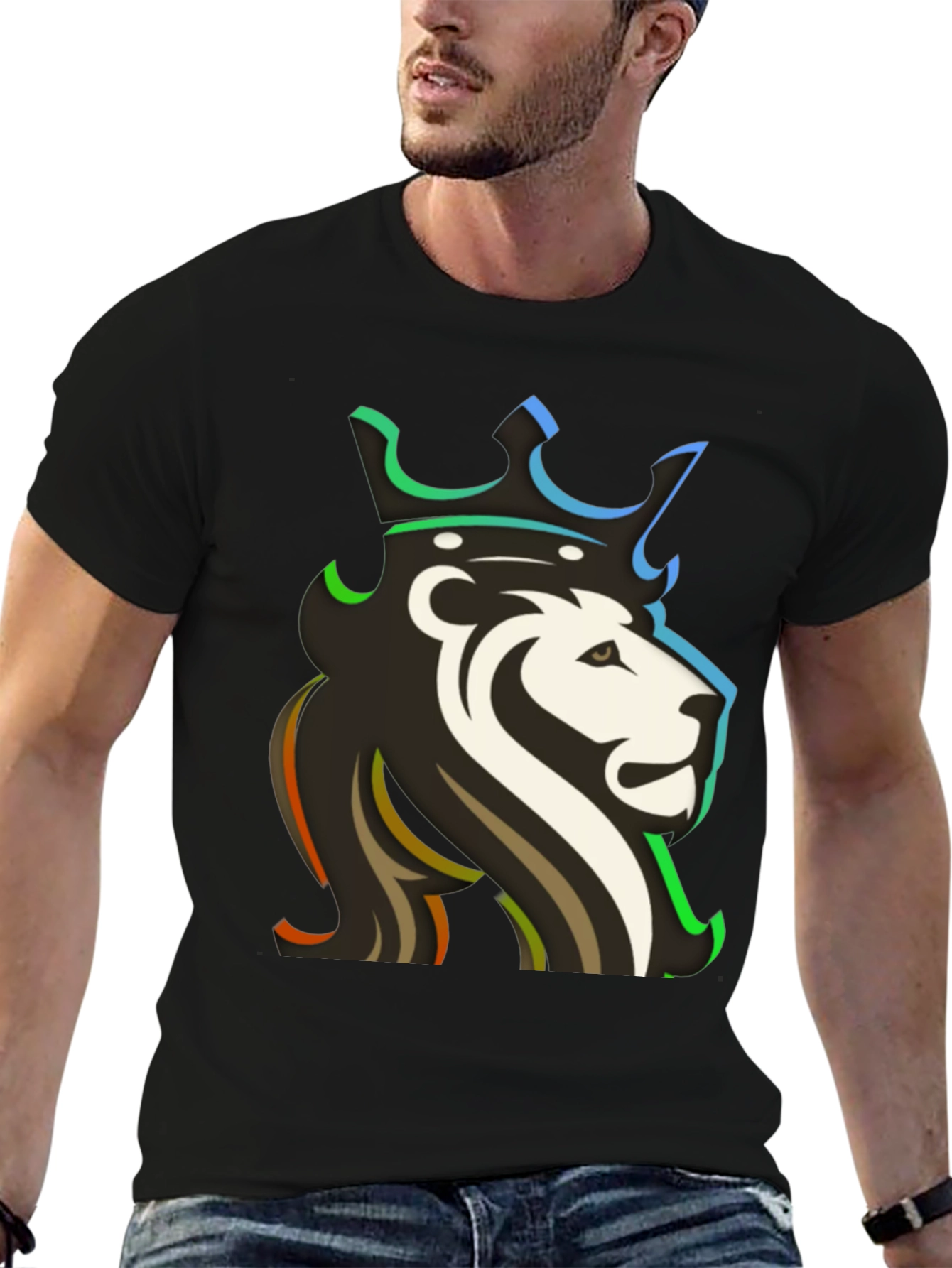 Lion King Graphic T-Shirt - Cool Crown Design