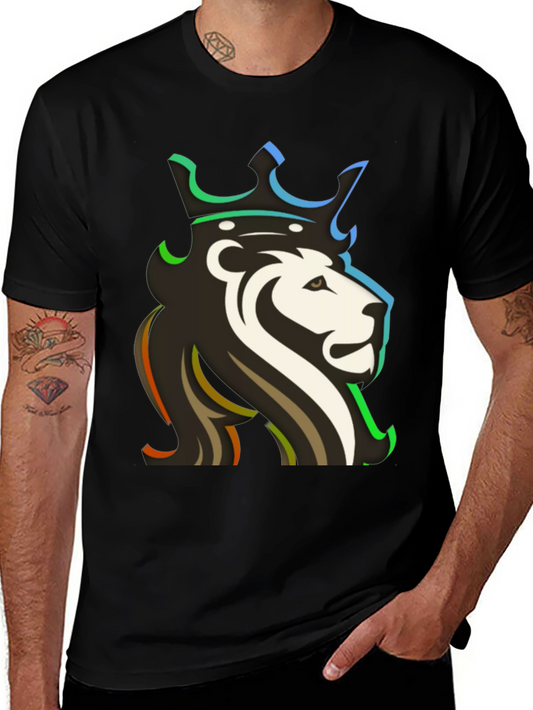 Lion King Graphic T-Shirt - Cool Crown Design