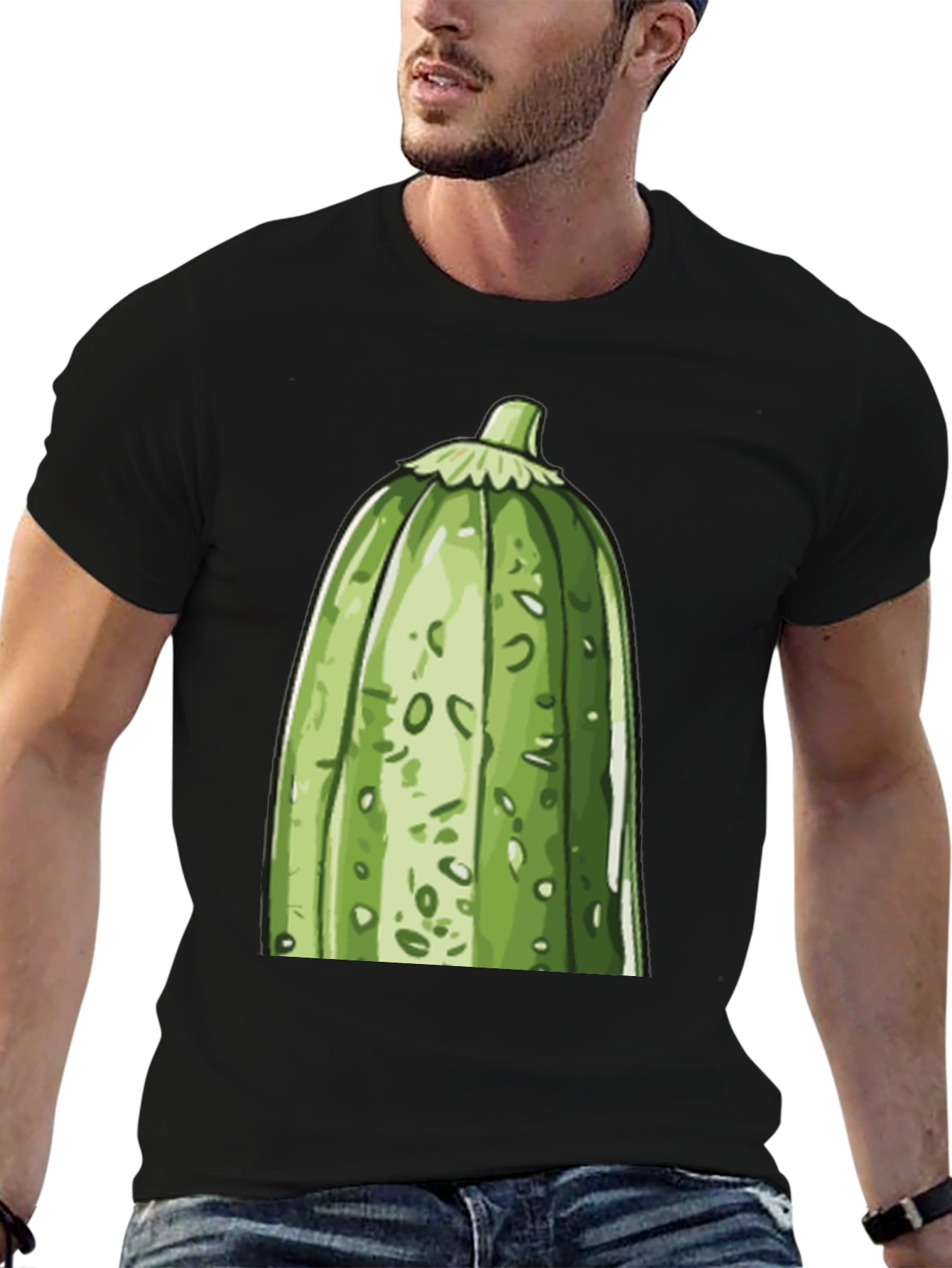 Zucchini Graphic Tee - Quirky Vegetable Lovers T-Shirt