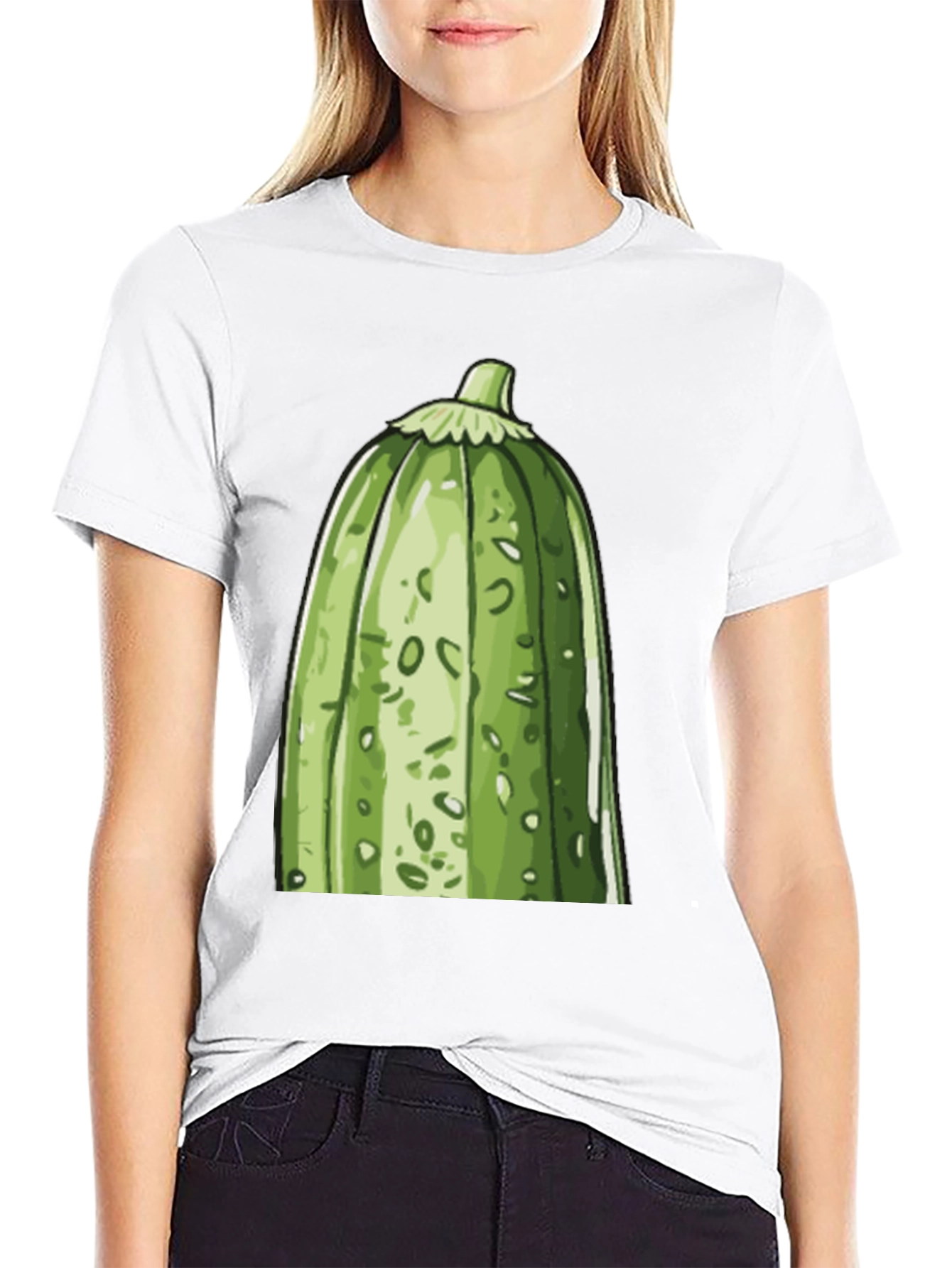 Zucchini Graphic Tee - Quirky Vegetable Lovers T-Shirt