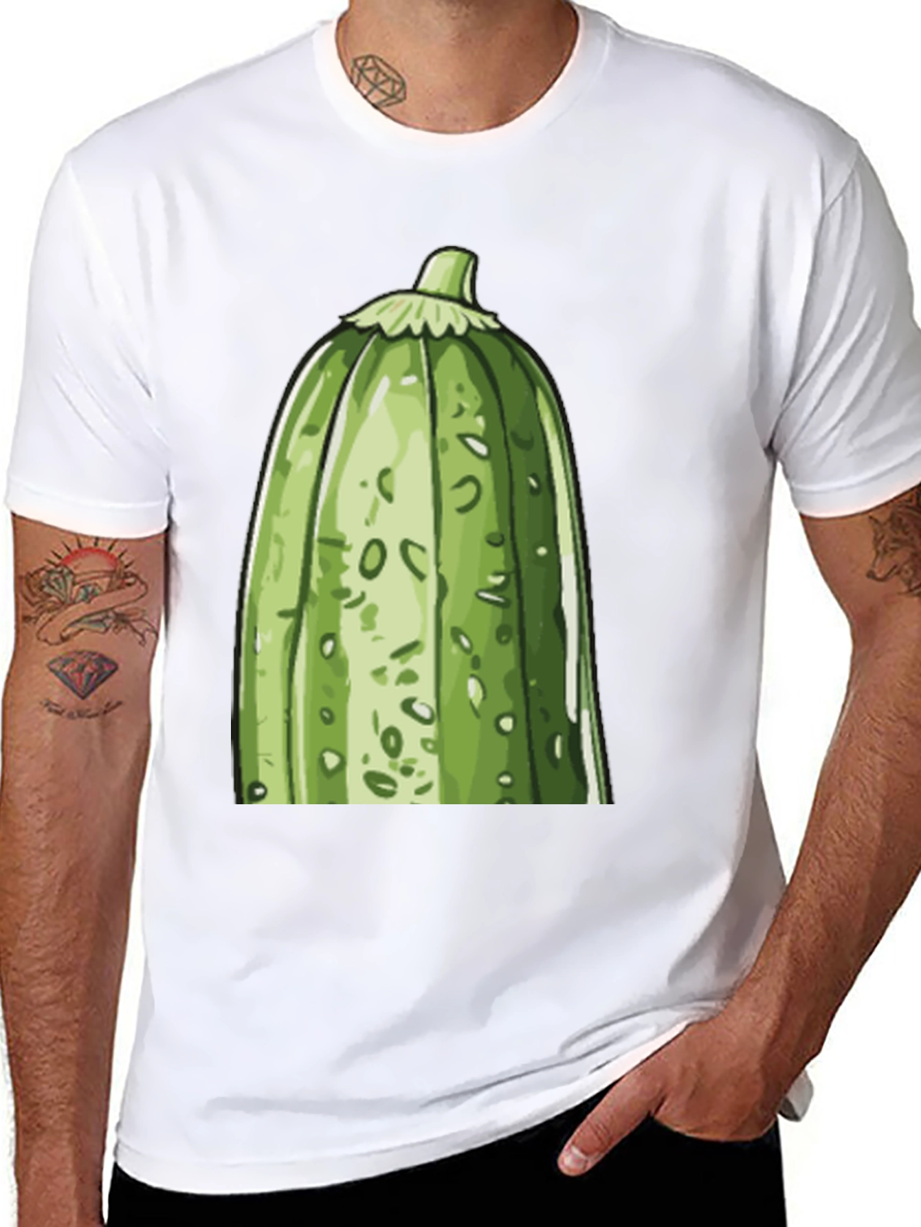 Zucchini Graphic Tee - Quirky Vegetable Lovers T-Shirt
