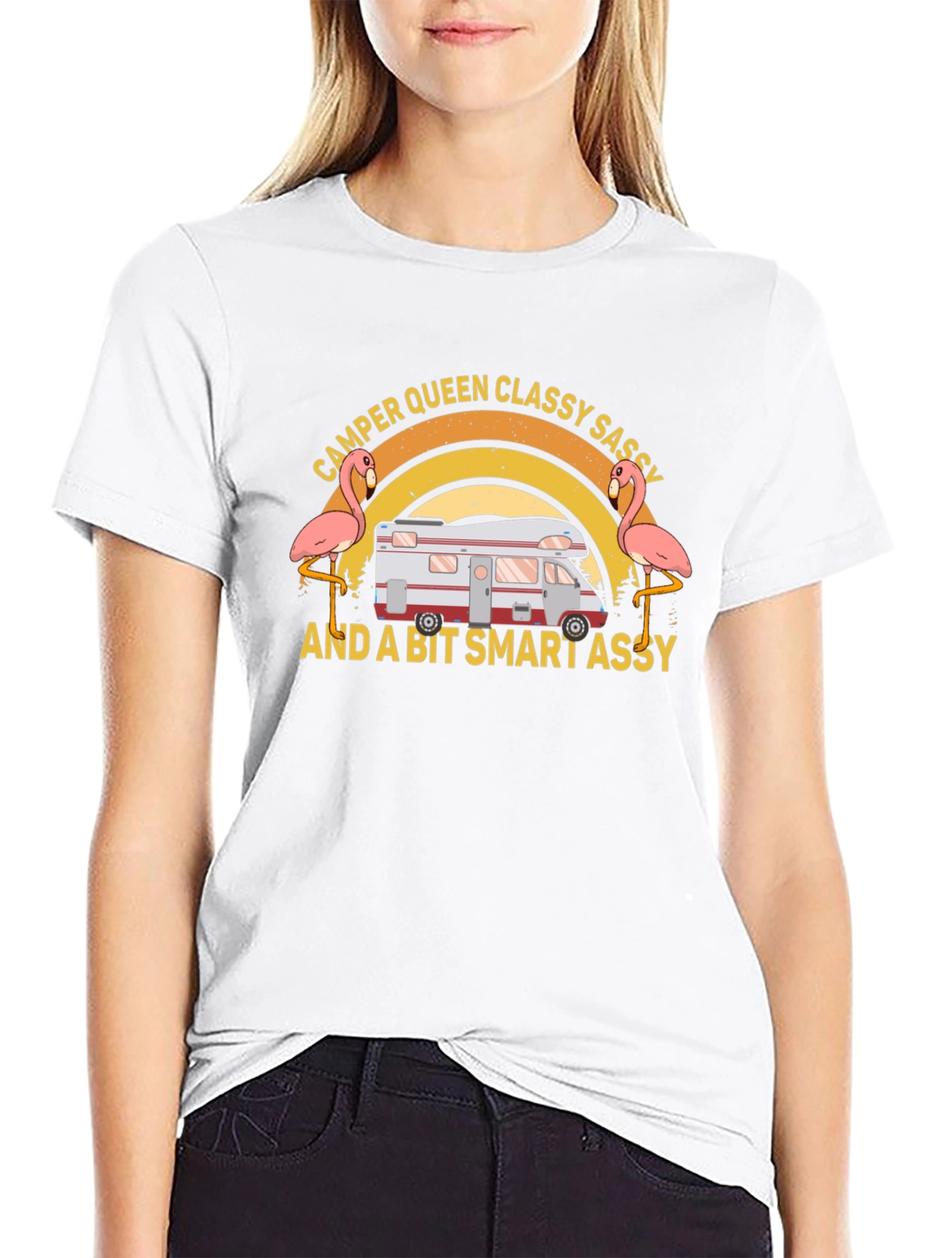 Camper Queen Classy Sassy Funny T-Shirt