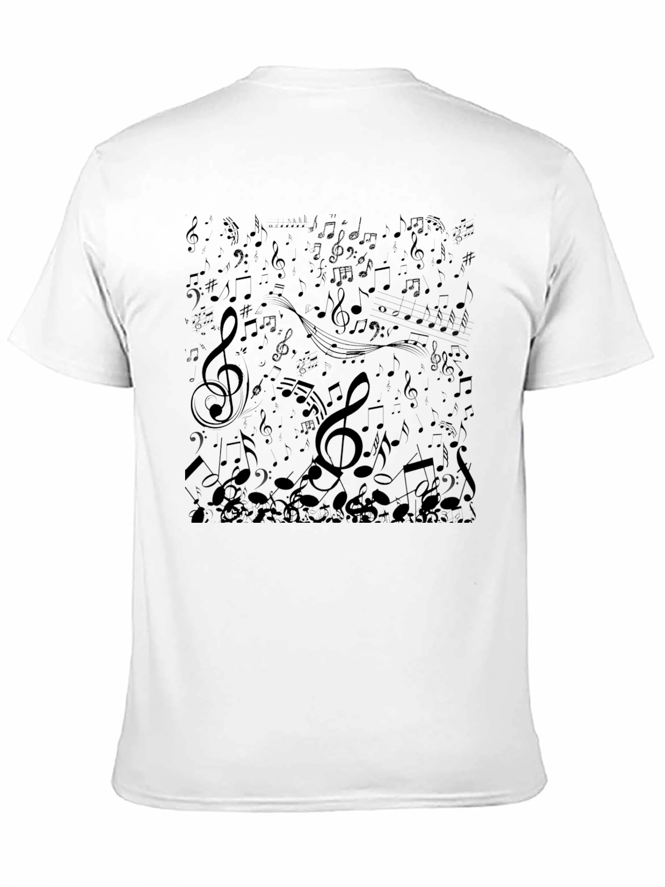 Musical Note T-Shirt - Black Graphic Tee