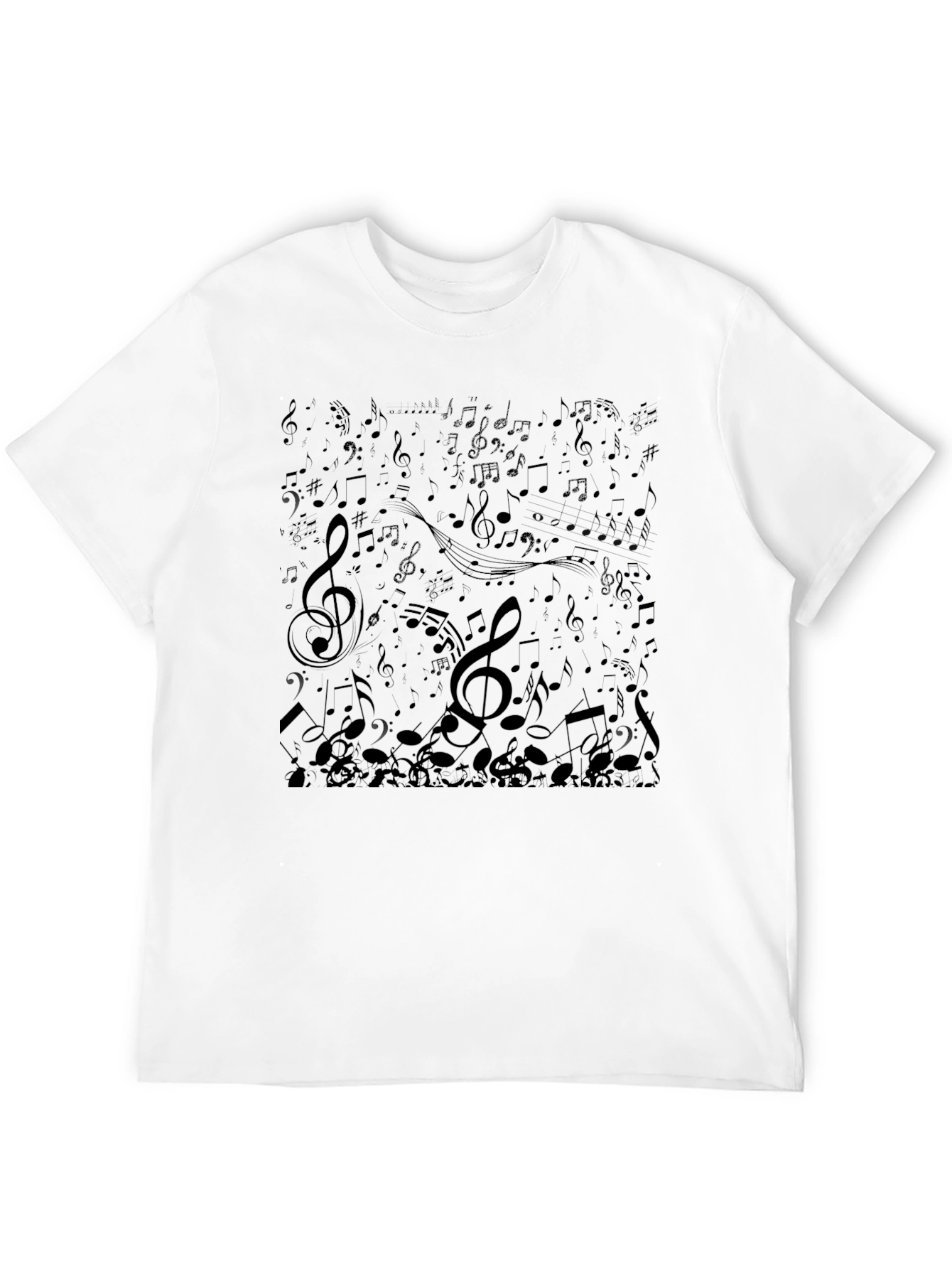 Musical Note T-Shirt - Black Graphic Tee