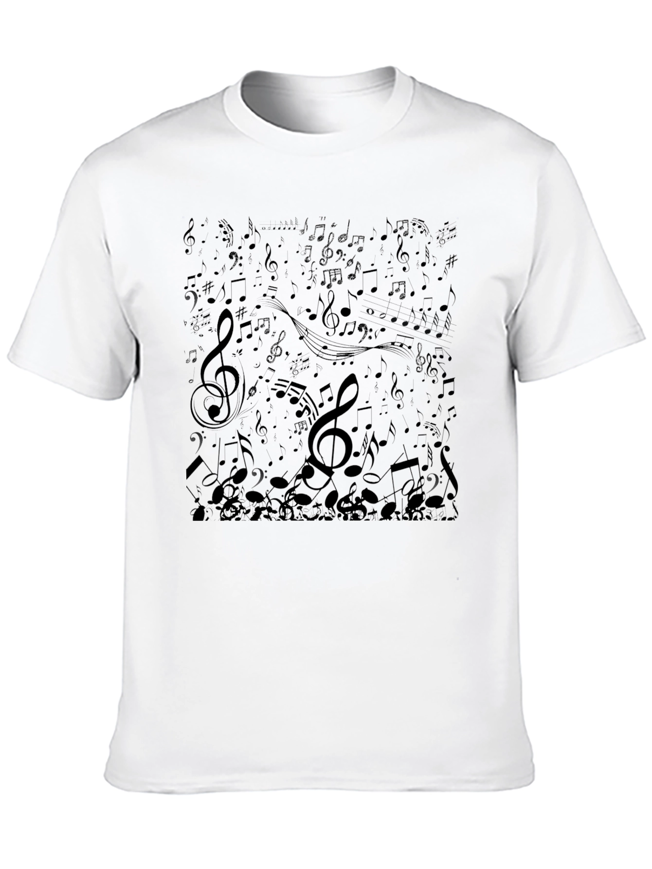 Musical Note T-Shirt - Black Graphic Tee