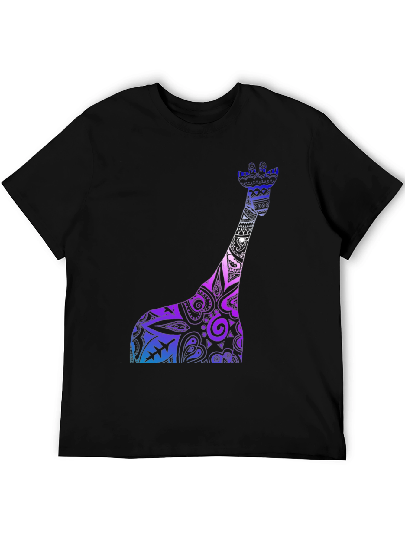 Giraffe Print Crew Neck Short Sleeve T-Shirt