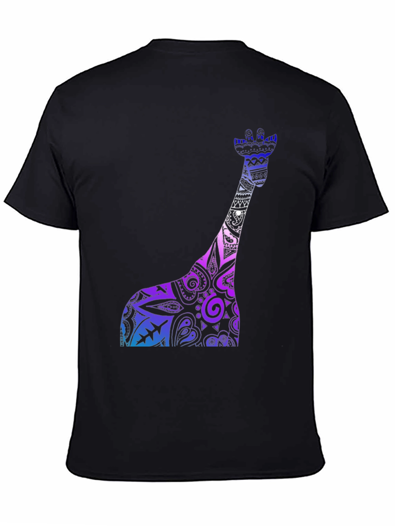 Giraffe Print Crew Neck Short Sleeve T-Shirt