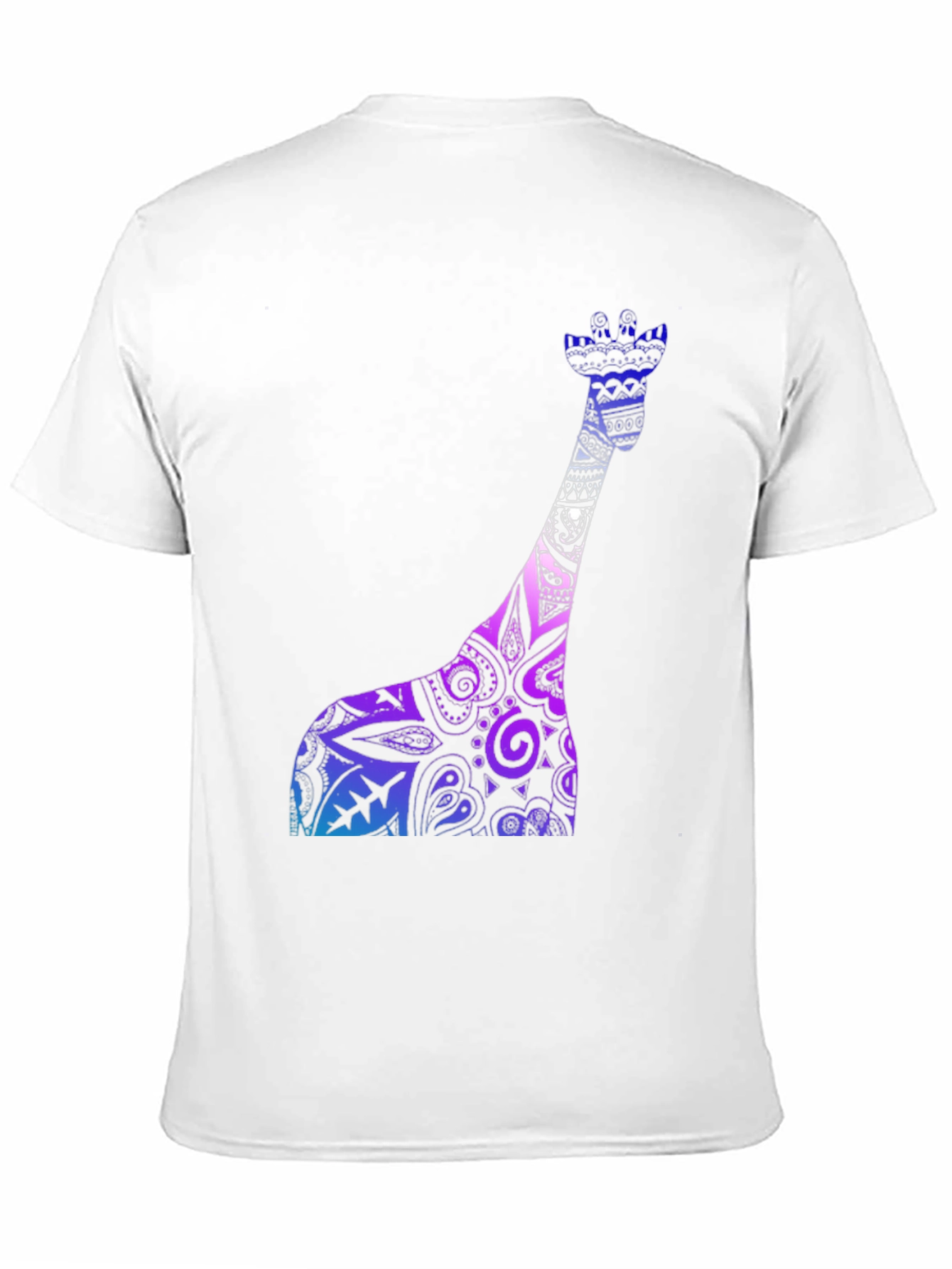 Giraffe Print Crew Neck Short Sleeve T-Shirt