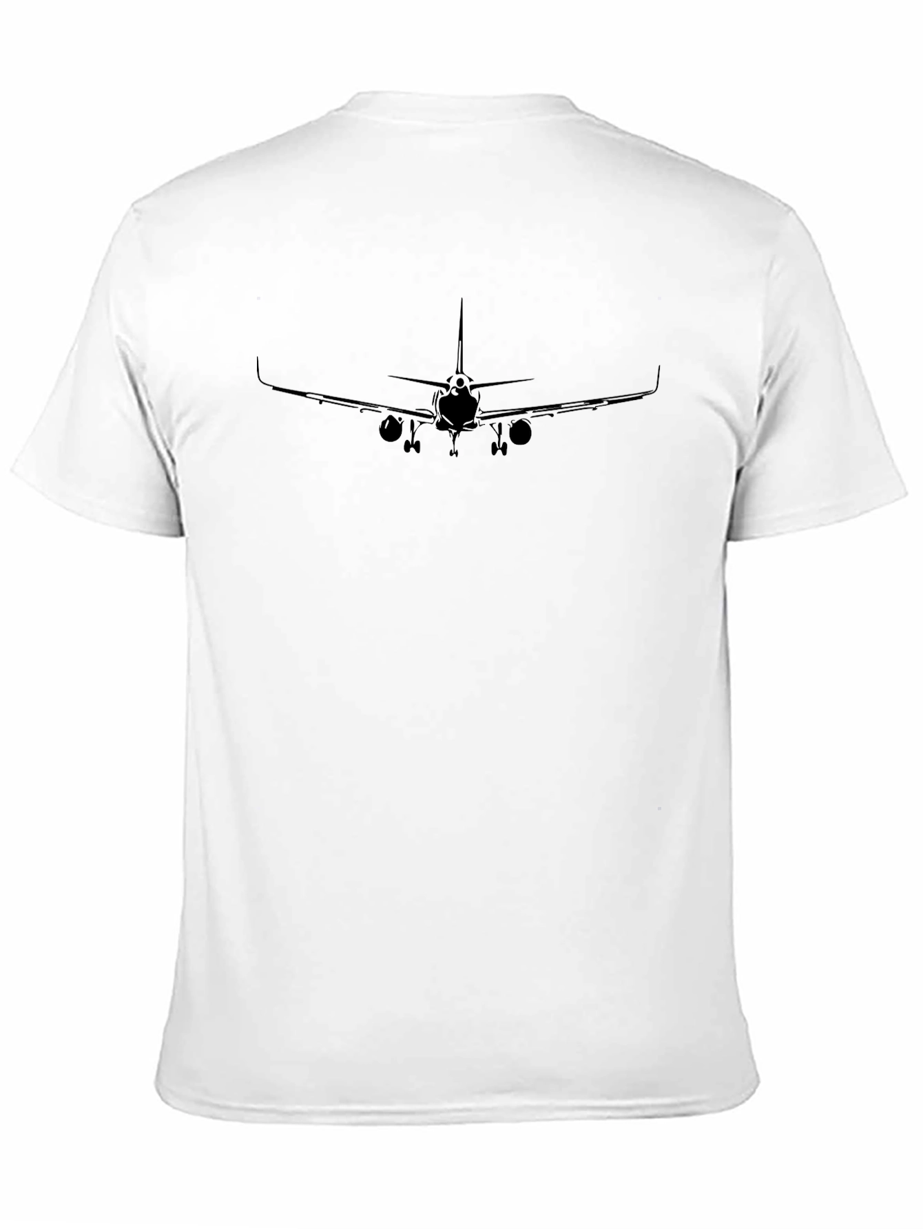 Airplane Graphic Tee - Black Crewneck