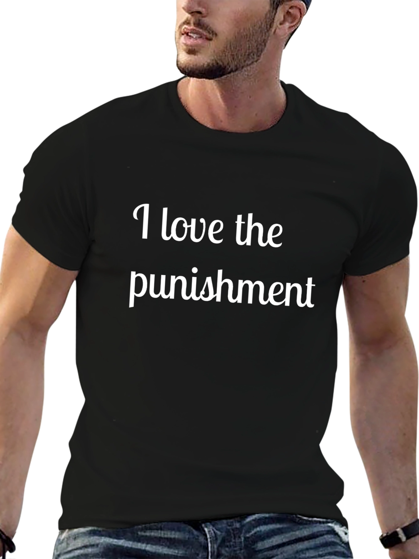 I Love the Punishment Black T-Shirt
