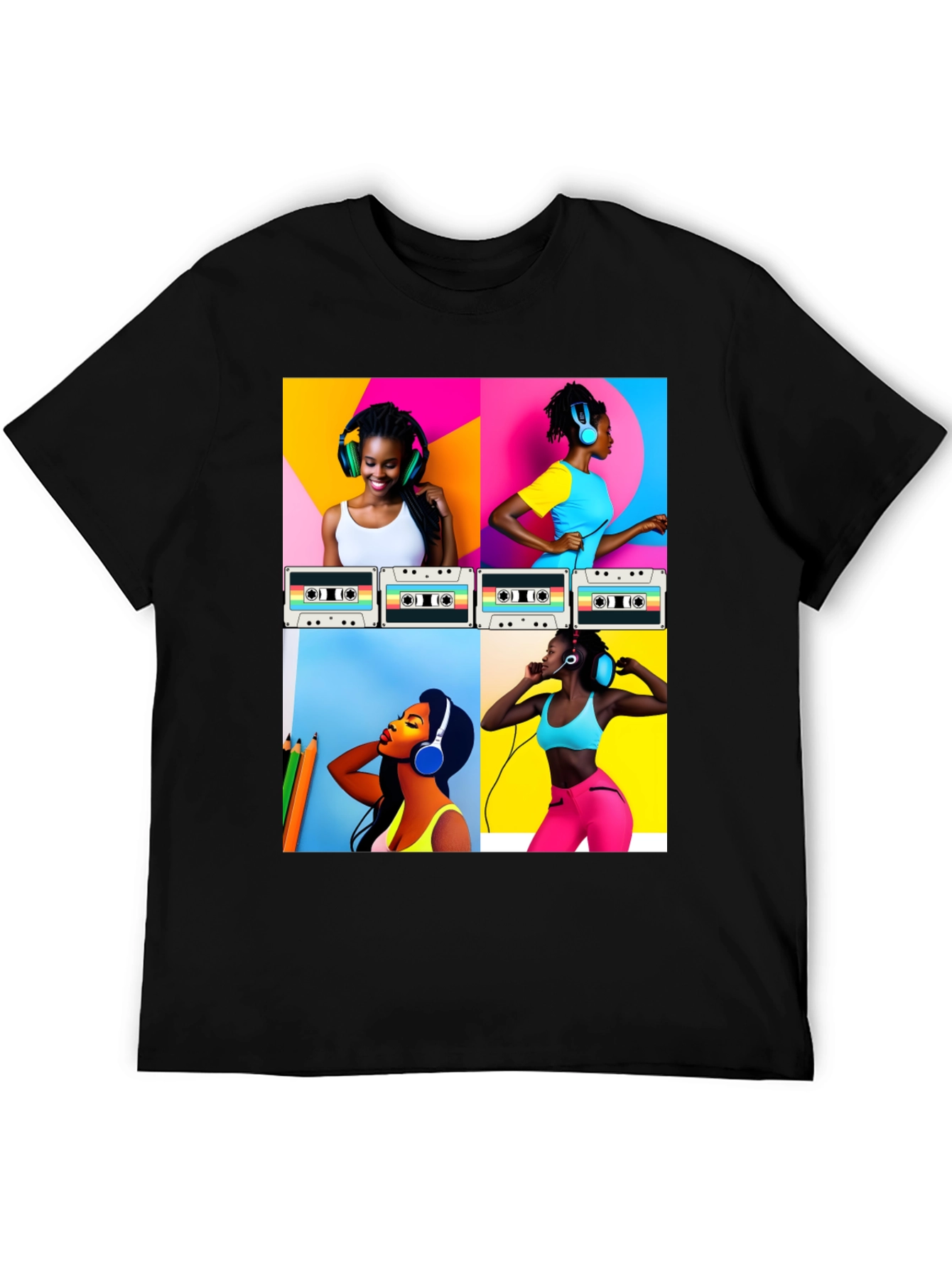 Retro Music Lover Graphic Tee