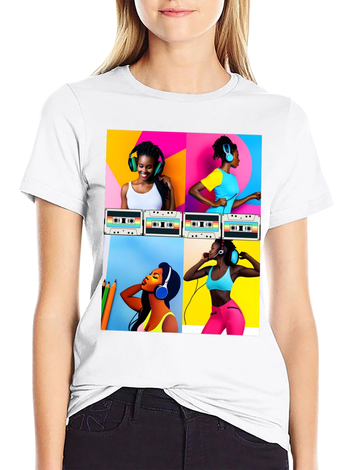 Retro Music Lover Graphic Tee