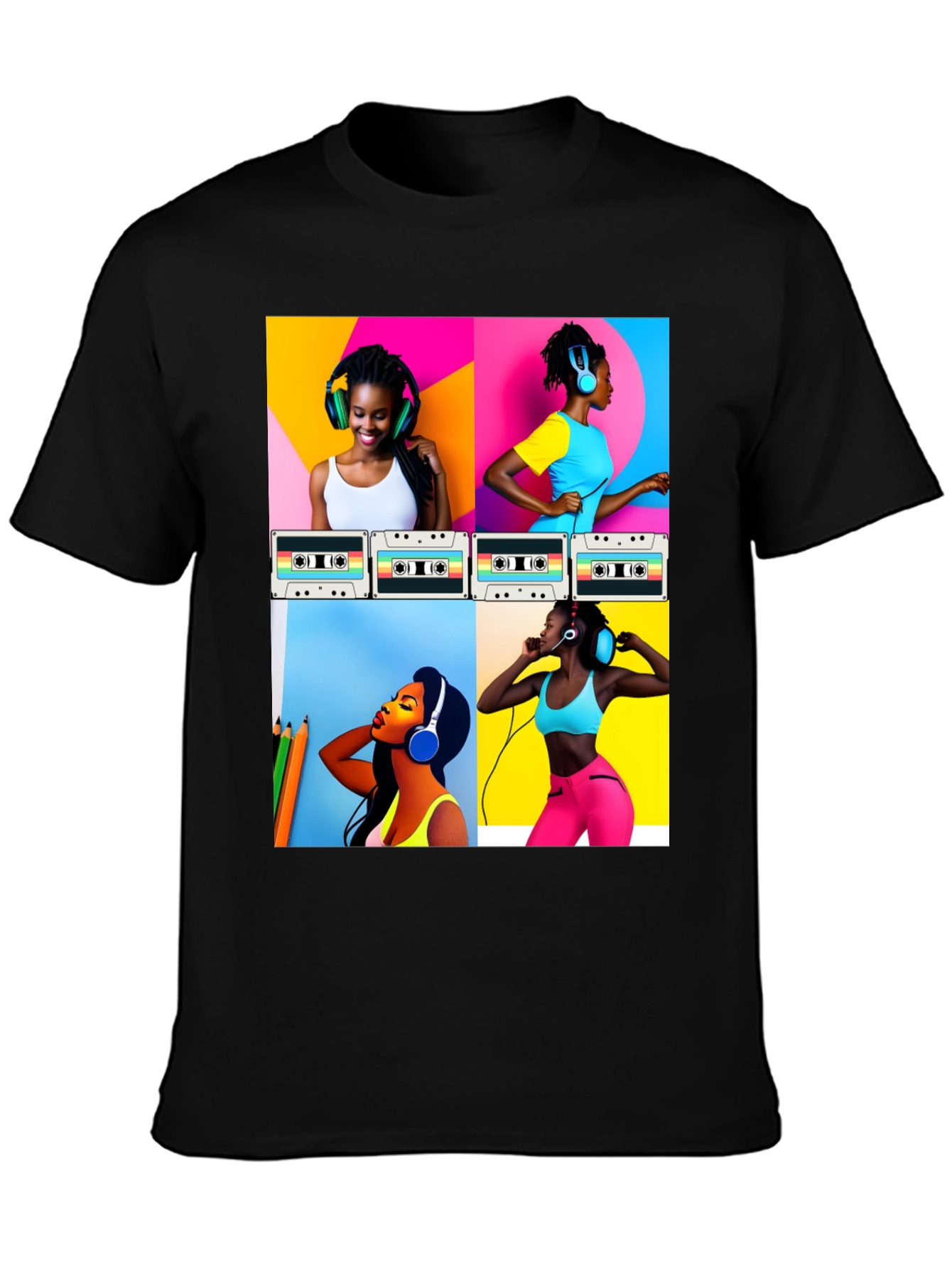 Retro Music Lover Graphic Tee