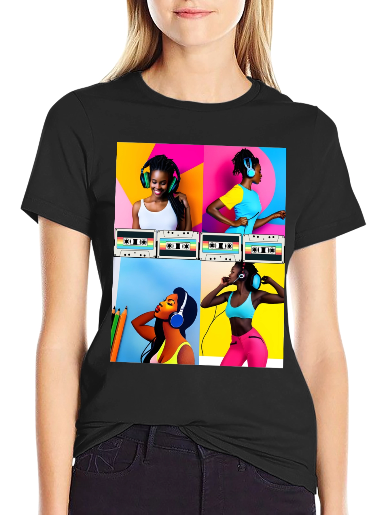 Retro Music Lover Graphic Tee