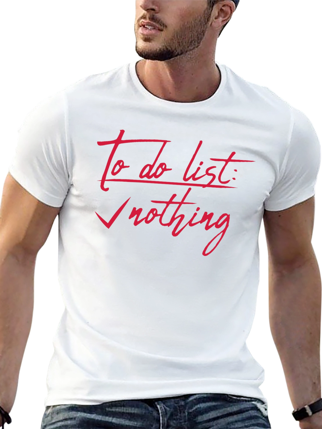 To Do List Nothing Black T-Shirt