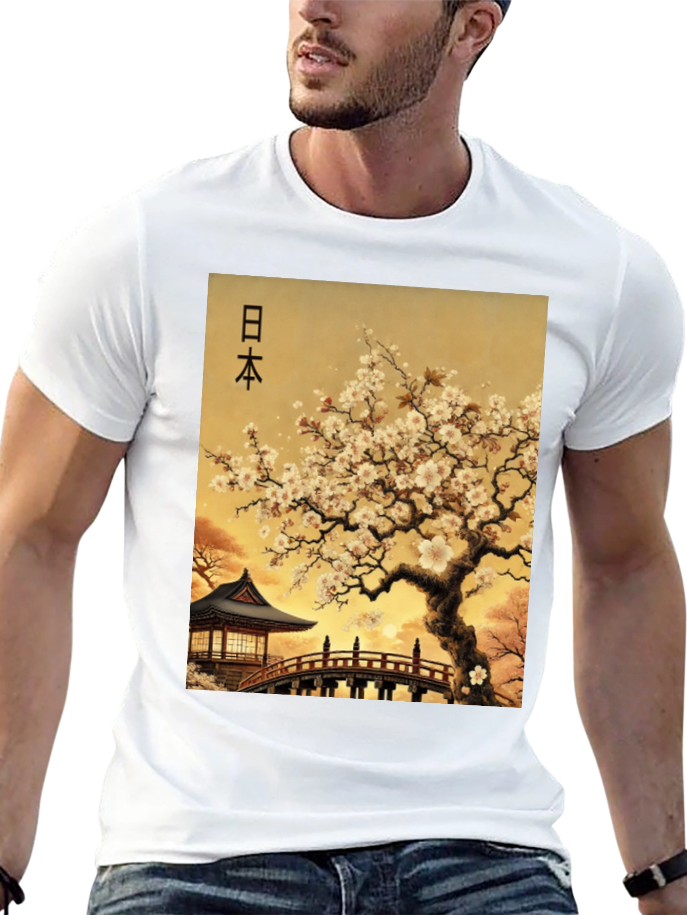 Japanese Art T-Shirt - Blossom & Bridge