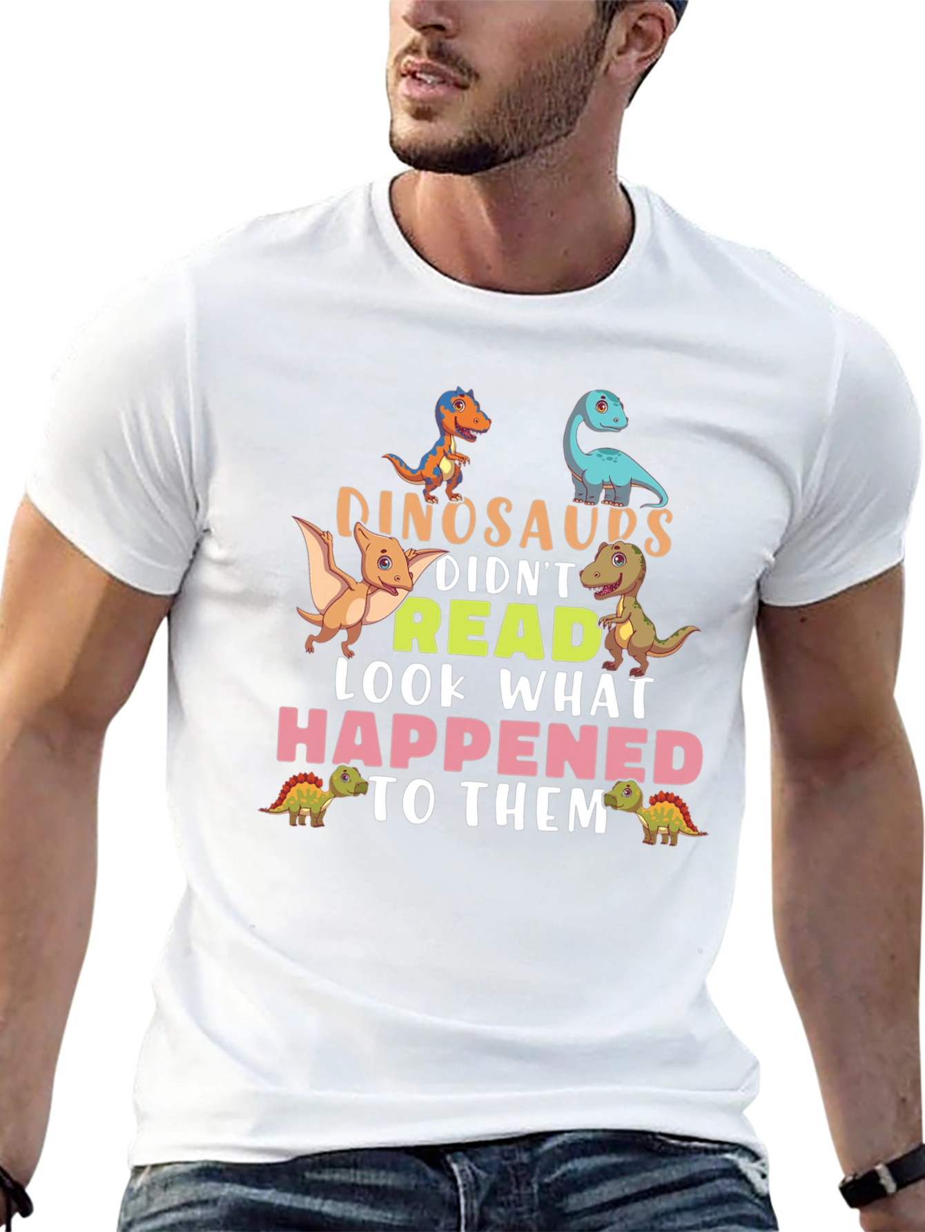 Dinosaurs Didnt Read T-Shirt