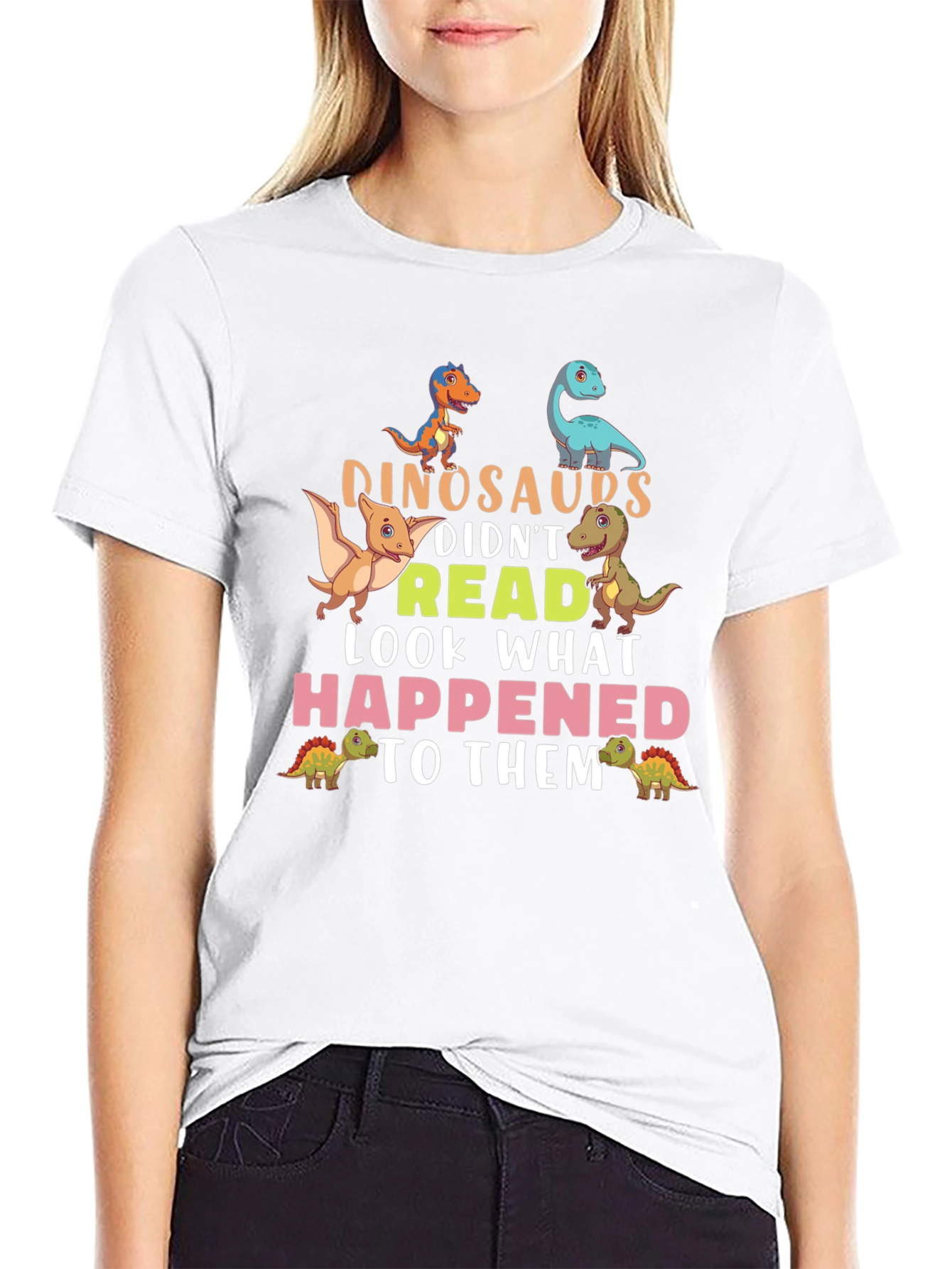 Dinosaurs Didnt Read T-Shirt
