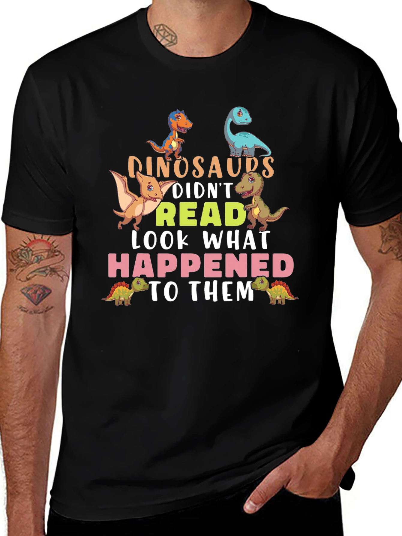 Dinosaurs Didnt Read T-Shirt