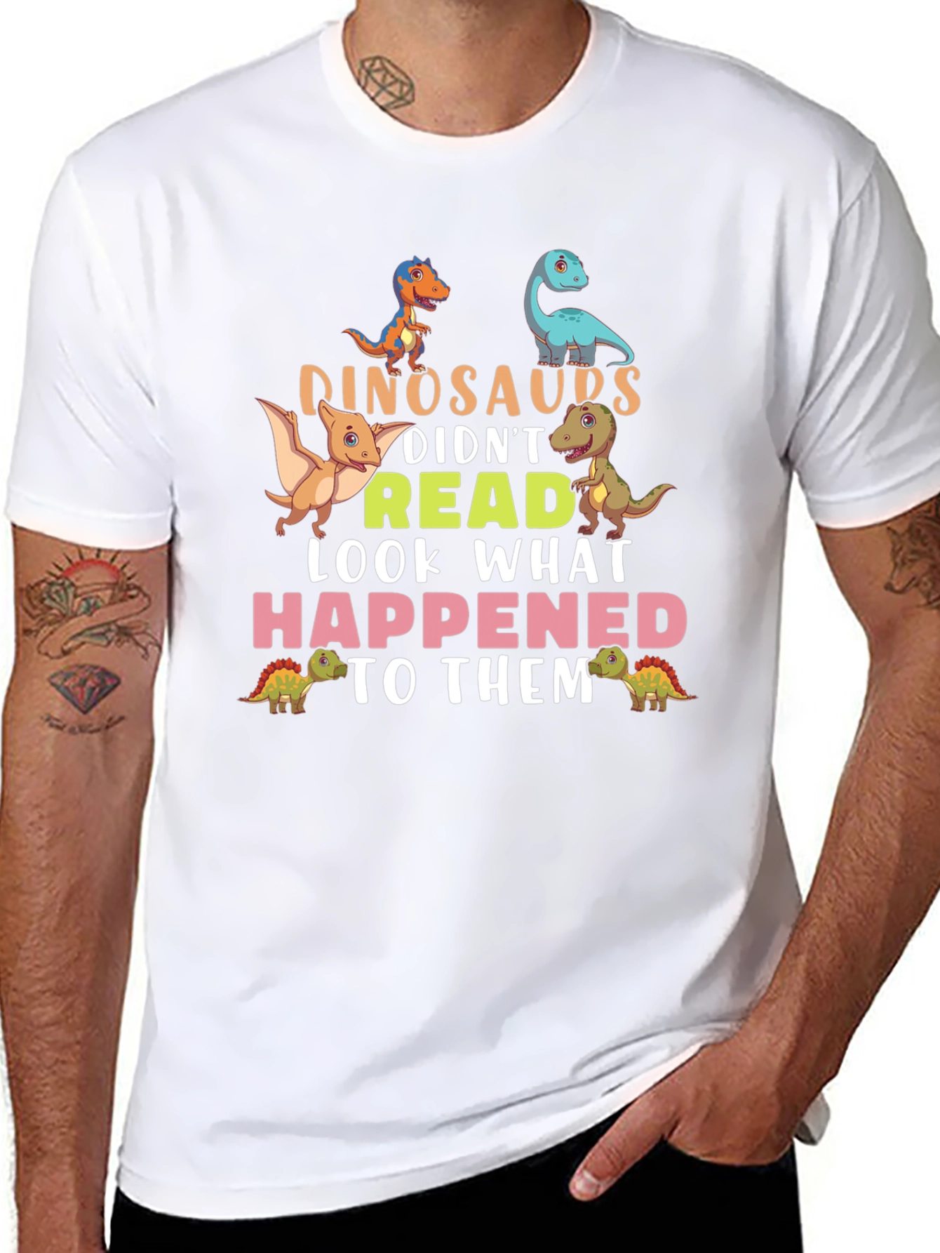 Dinosaurs Didnt Read T-Shirt