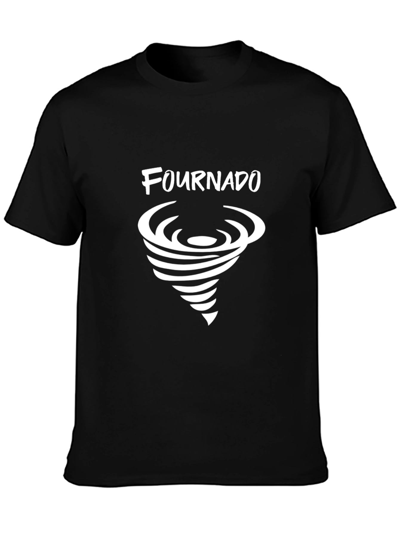 Fournado Graphic Tee - Black Casual T-Shirt