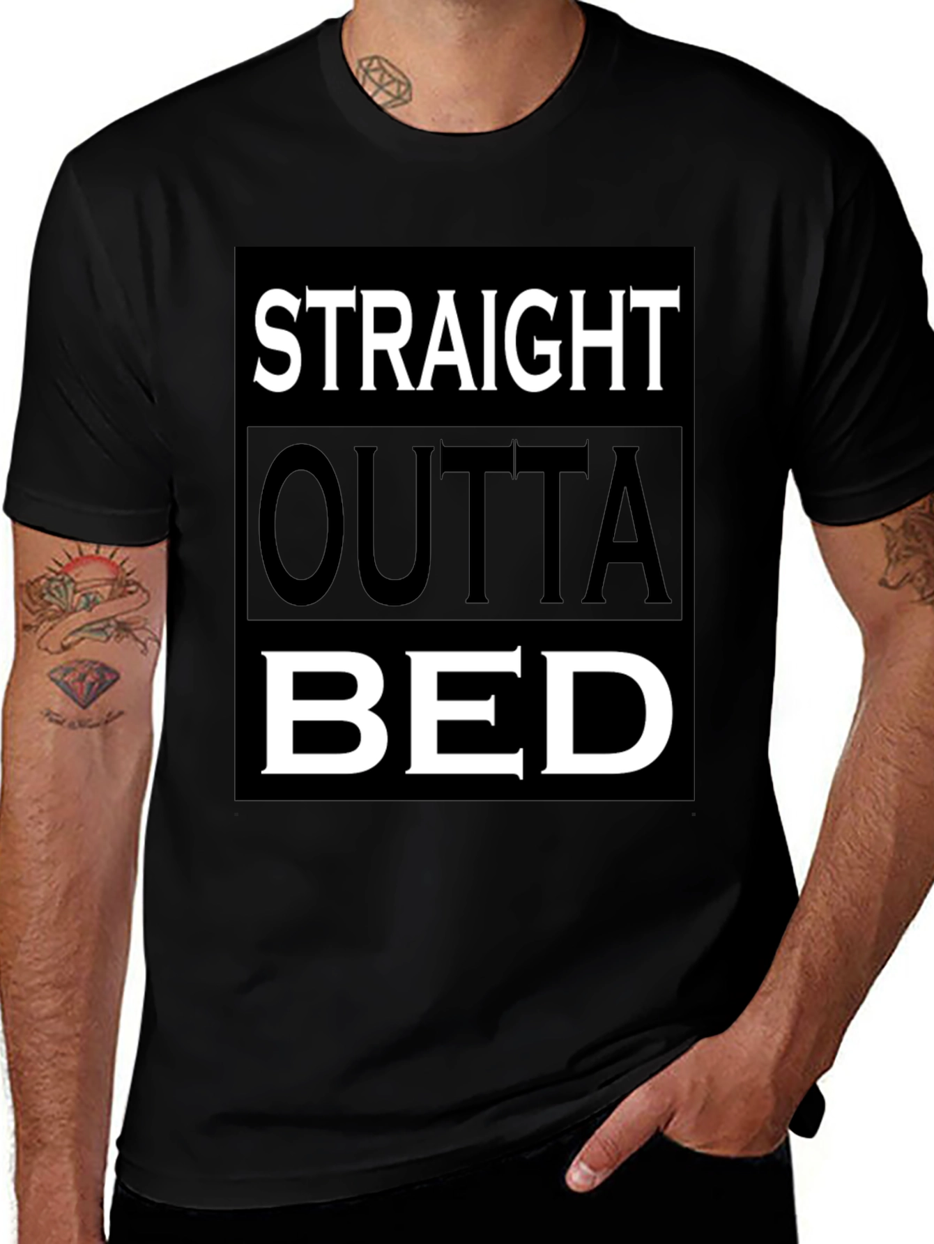 Straight Outta Bed Graphic T-Shirt