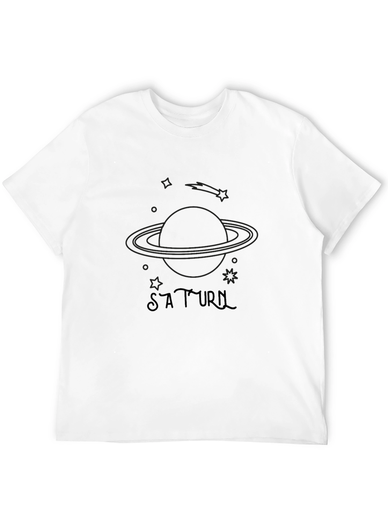 Saturn Graphic Tee - Mens Black T-Shirt