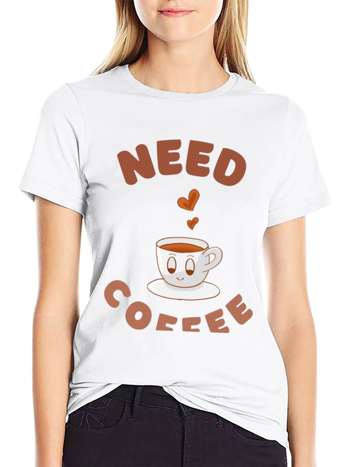 Need Coffee T-Shirt - Cute Coffee Cup Graphic Tee