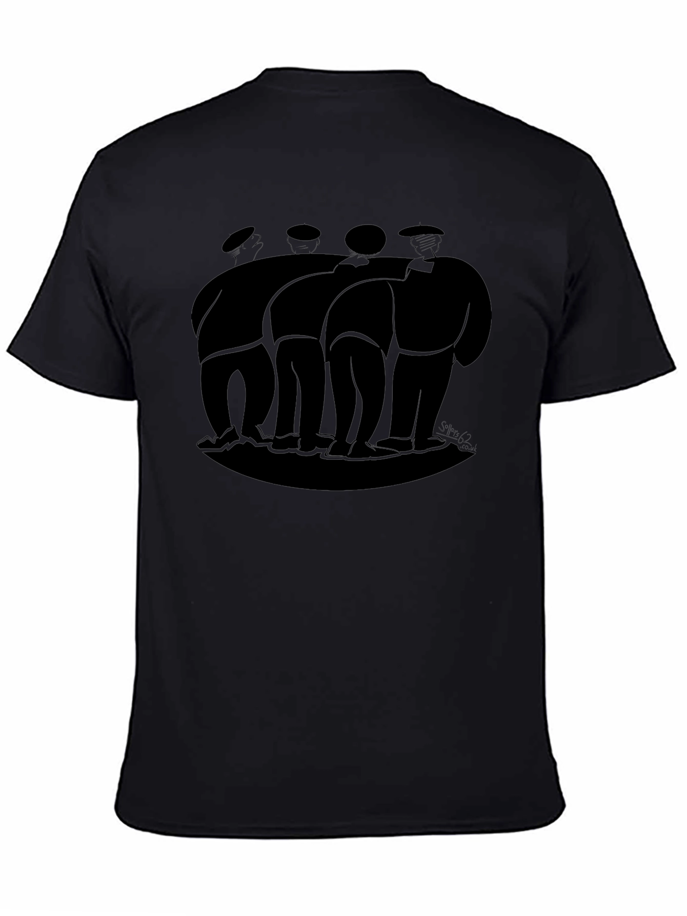 Abstract Men Black T-Shirt