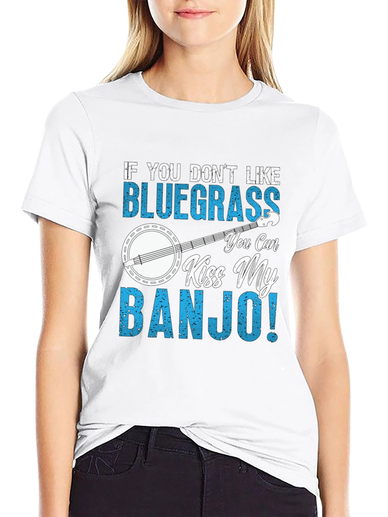 Bluegrass Banjo T-Shirt - Kiss My Banjo!