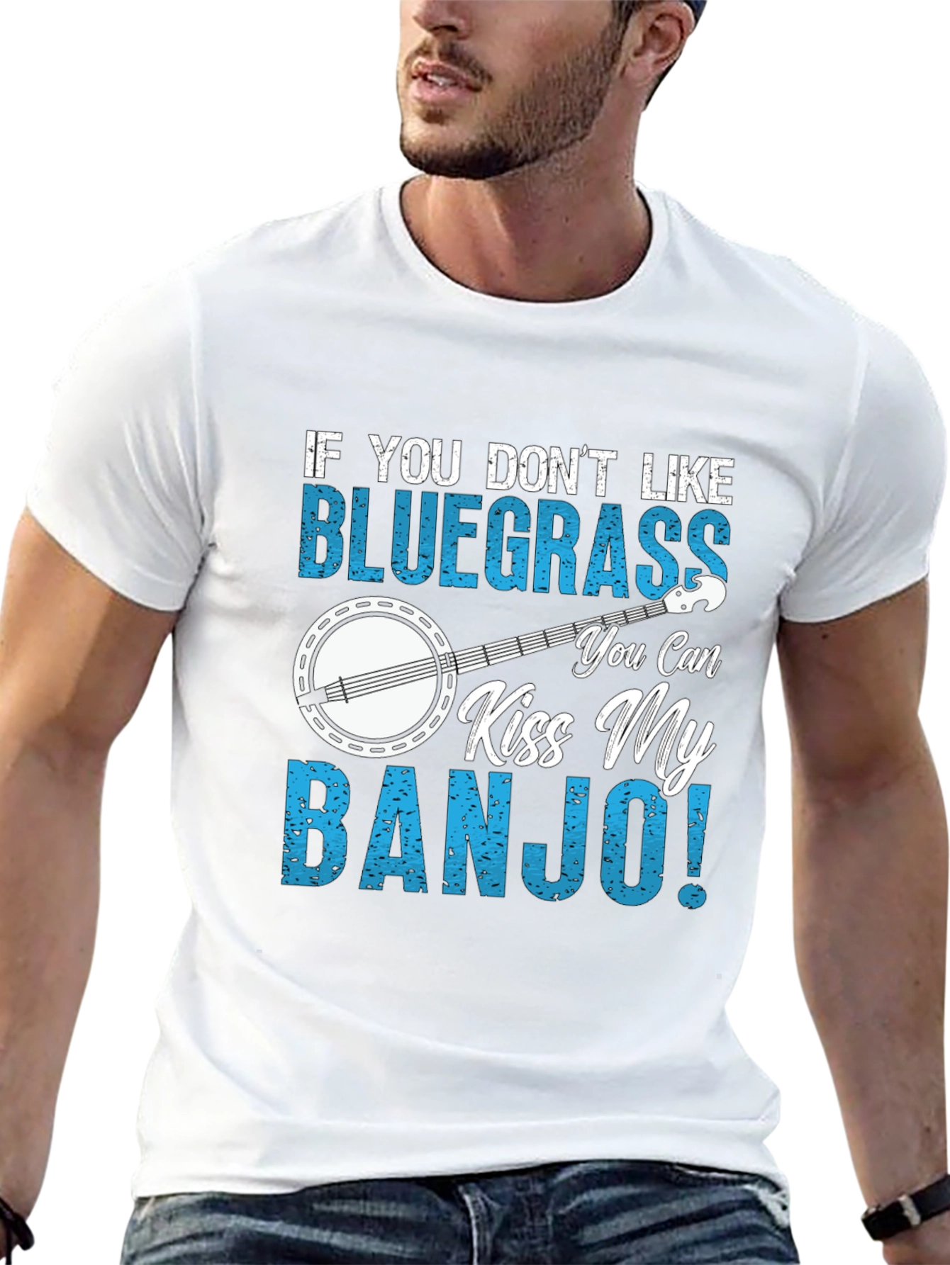 Bluegrass Banjo T-Shirt - Kiss My Banjo!