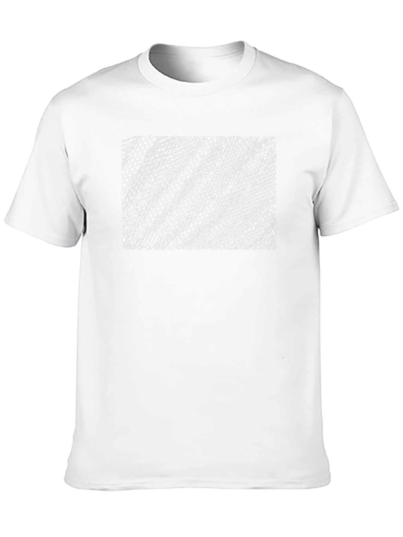 Abstract Print Black Cotton T-Shirt