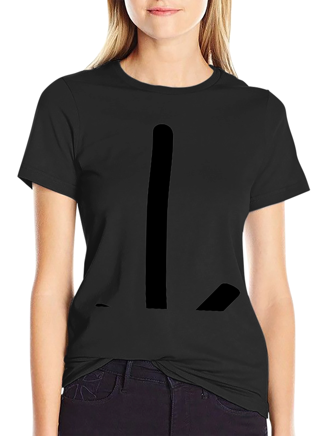 Minimalist L Black T-Shirt