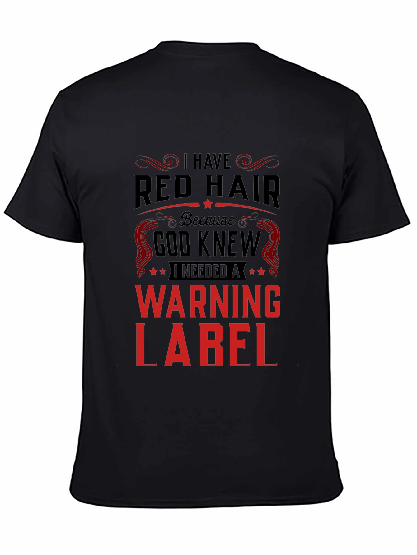 Red Hair Warning Label T-Shirt
