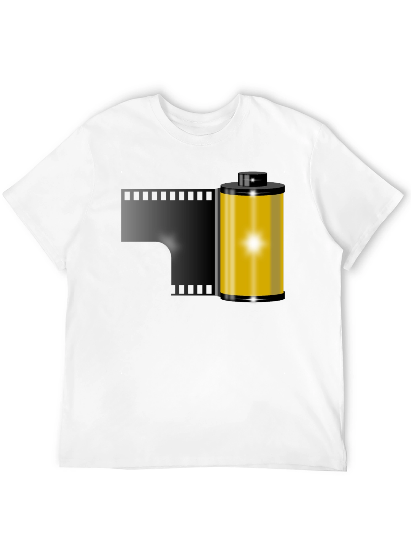 Film Roll Graphic Tee - Retro Photography Shirt