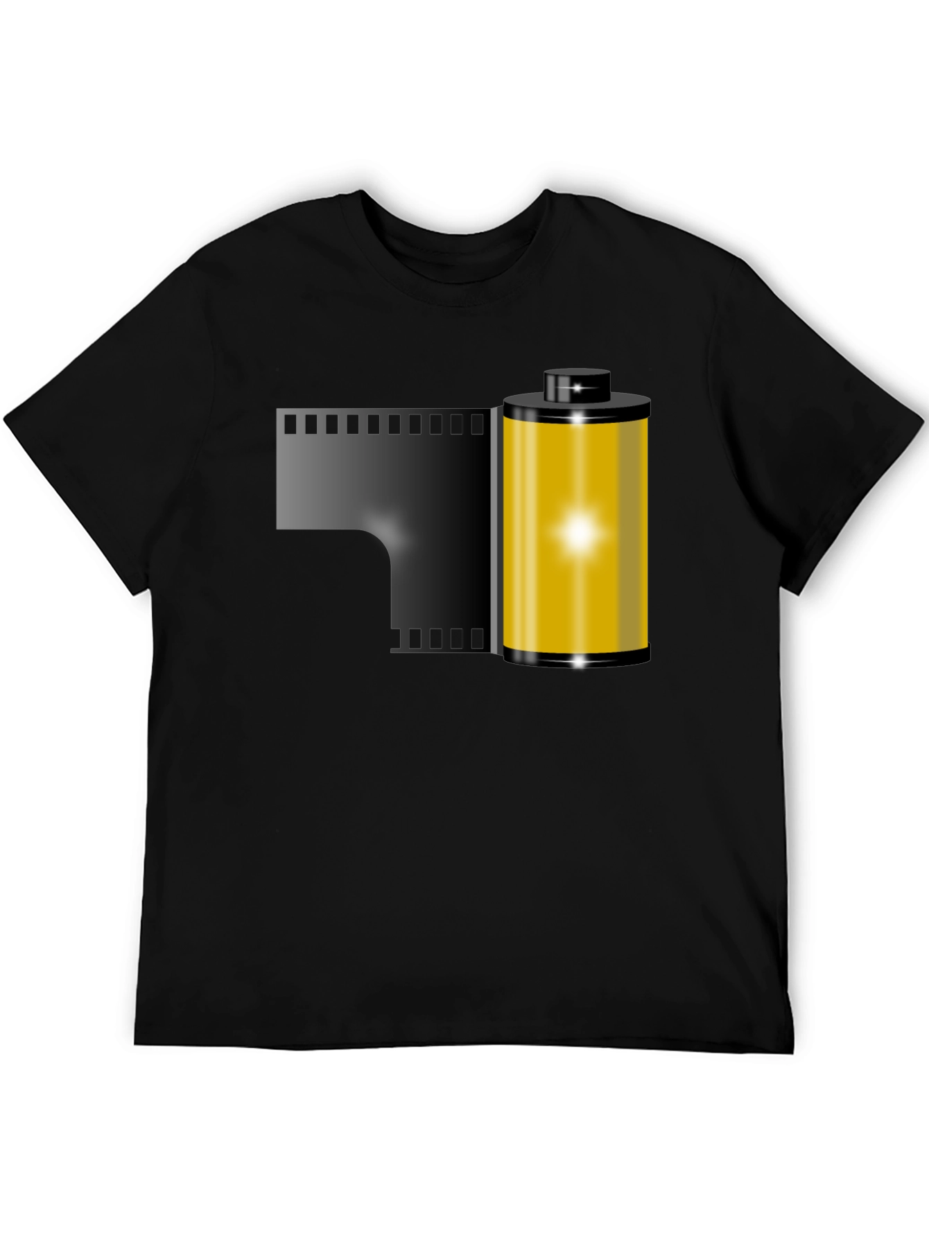Film Roll Graphic Tee - Retro Photography Shirt