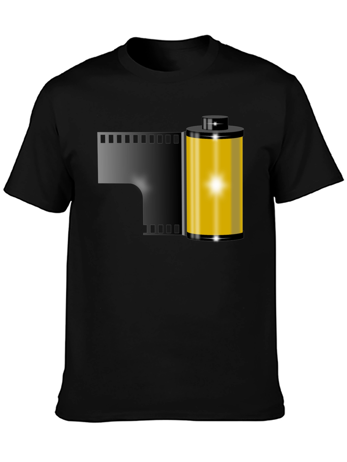Film Roll Graphic Tee - Retro Photography Shirt