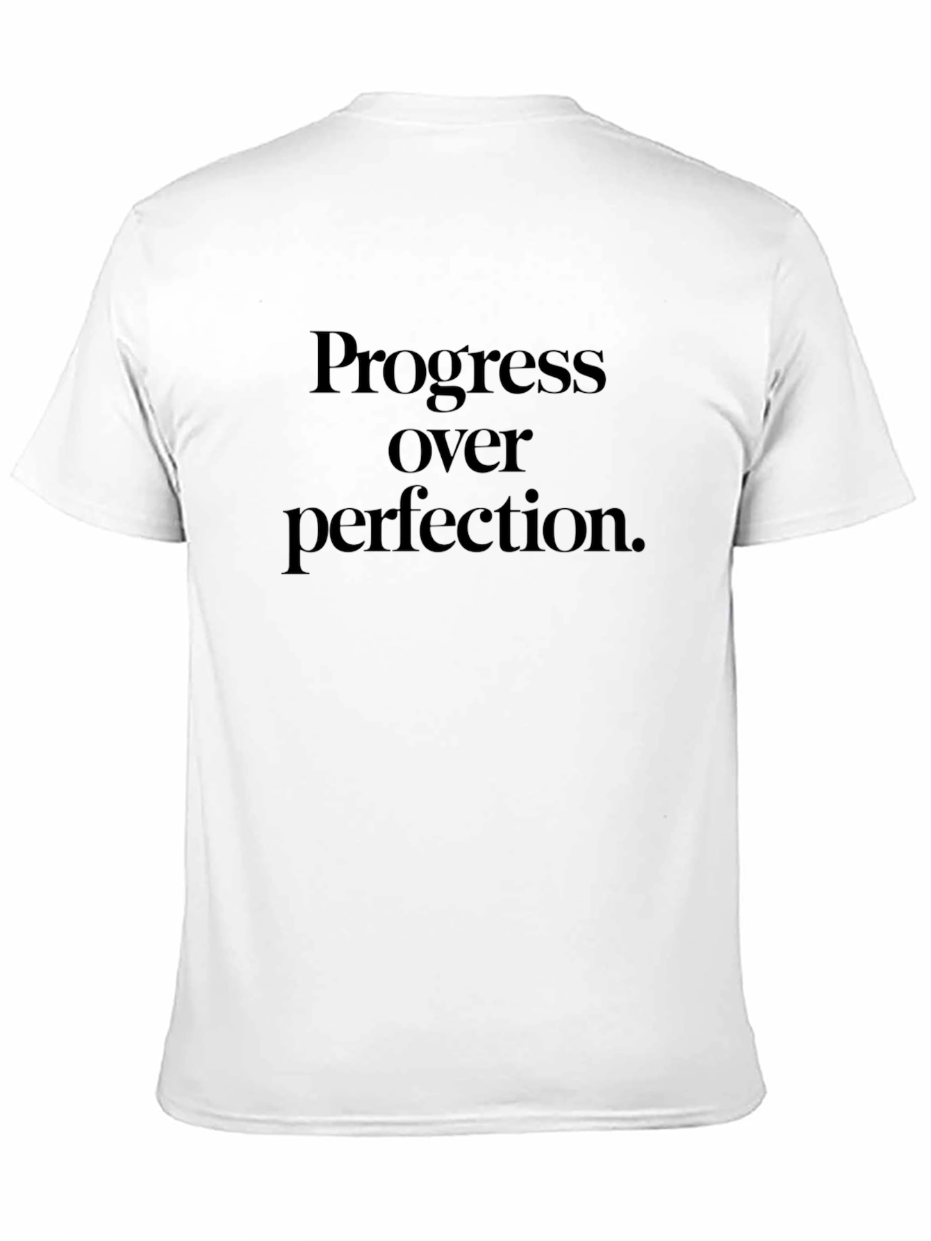 Progress Over Perfection Black Graphic Tee